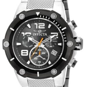 Home invicta speedway chronograph black dial men's watch 19528