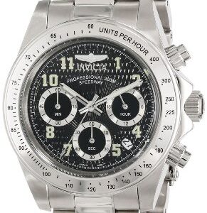 invicta speedway chronograph black dial men's watch 17025