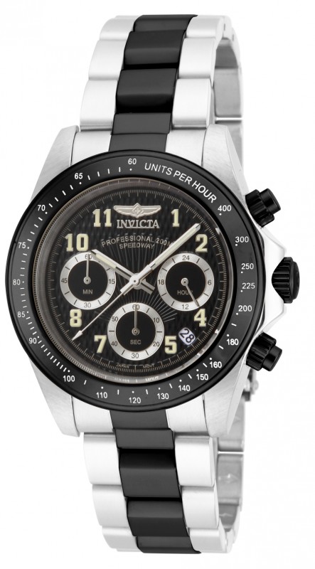 invicta speedway chronograph black dial two tone men's watch 17031 invicta speedway chronograph black dial two tone men's watch 17031