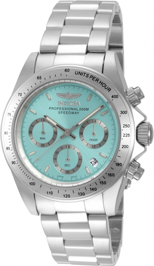 invicta speedway chronograph gmt light blue dial quartz men's watch 49800 invicta speedway chronograph gmt light blue dial quartz men's watch 49800