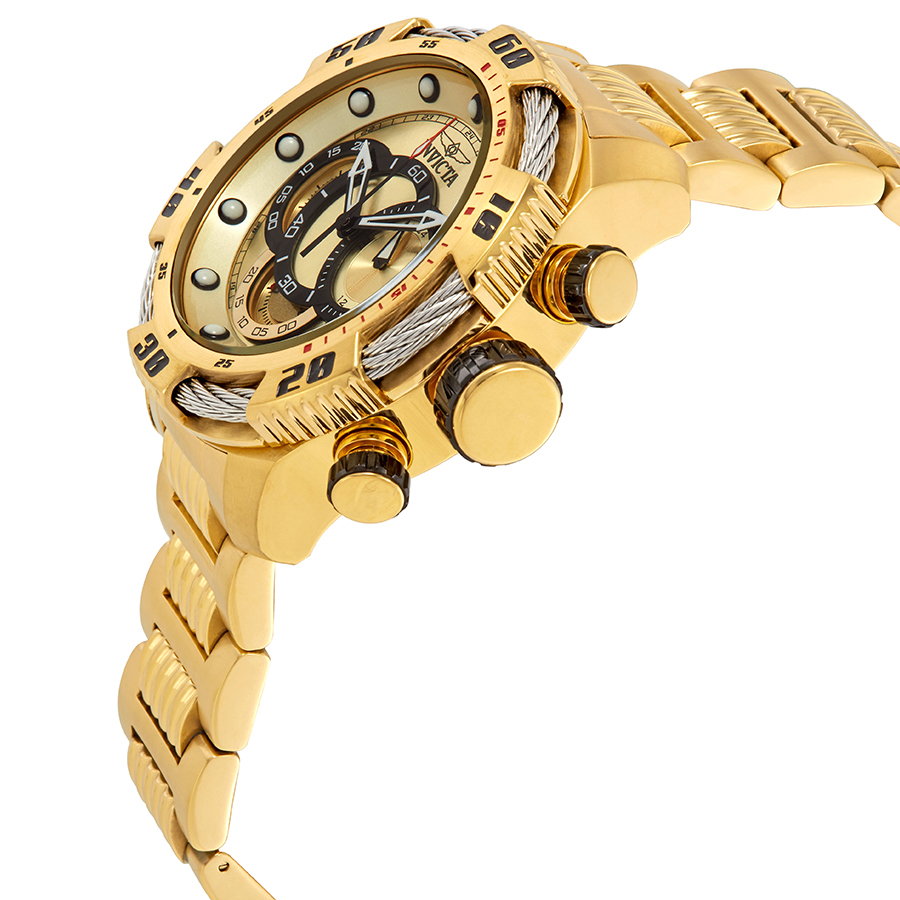 invicta speedway chronograph gold dial men's watch 25482 invicta speedway chronograph gold dial men's watch 25482