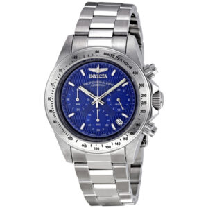 invicta speedway chronograph blue dial men's watch 9329