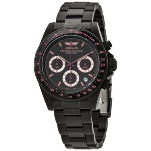 invicta speedway chronograph quartz black dial men's watch 27773