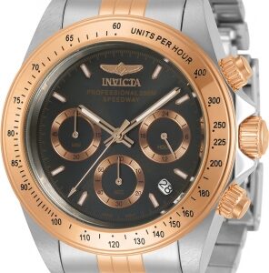Home invicta speedway chronograph quartz black dial men's watch 30992