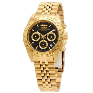 invicta speedway chronograph quartz black dial men's watch 31001