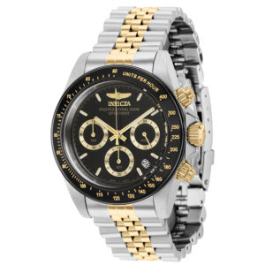 invicta speedway chronograph quartz black dial men's watch 36739