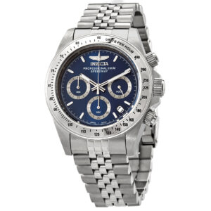 invicta speedway chronograph quartz blue dial men's watch 30990