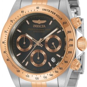 Home invicta speedway chronograph quartz charcoal dial men's watch 30993