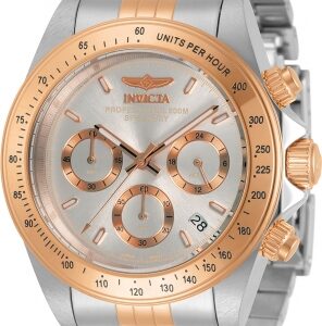 Home invicta speedway chronograph quartz silver dial men's watch 30995