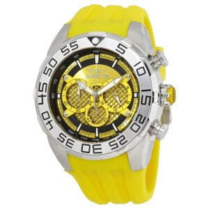 Витрина invicta speedway chronograph yellow dial men's watch 26298