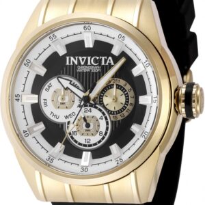 Home invicta speedway quartz black dial men's watch 49055
