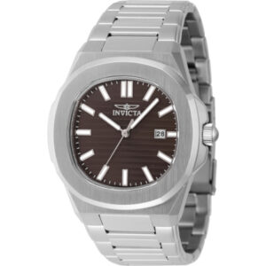 invicta speedway quartz brown dial men's watch 48321