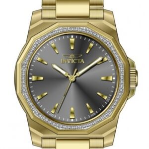 Витрина invicta speedway quartz crystal charcoal dial ladies watch 49114