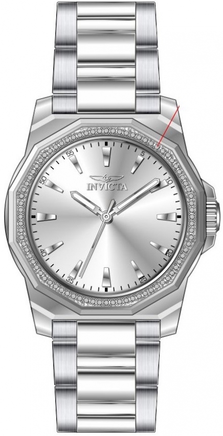 invicta speedway quartz crystal silver dial ladies watch 49110 invicta speedway quartz crystal silver dial ladies watch 49110