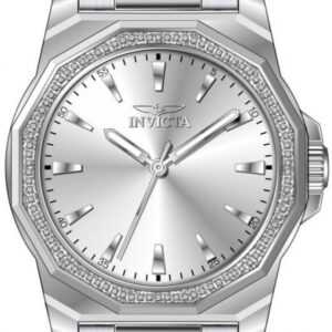 Home invicta speedway quartz crystal silver dial men's watch 49104