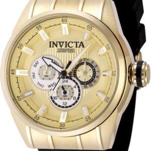 Home invicta speedway quartz gold dial men's watch 49056