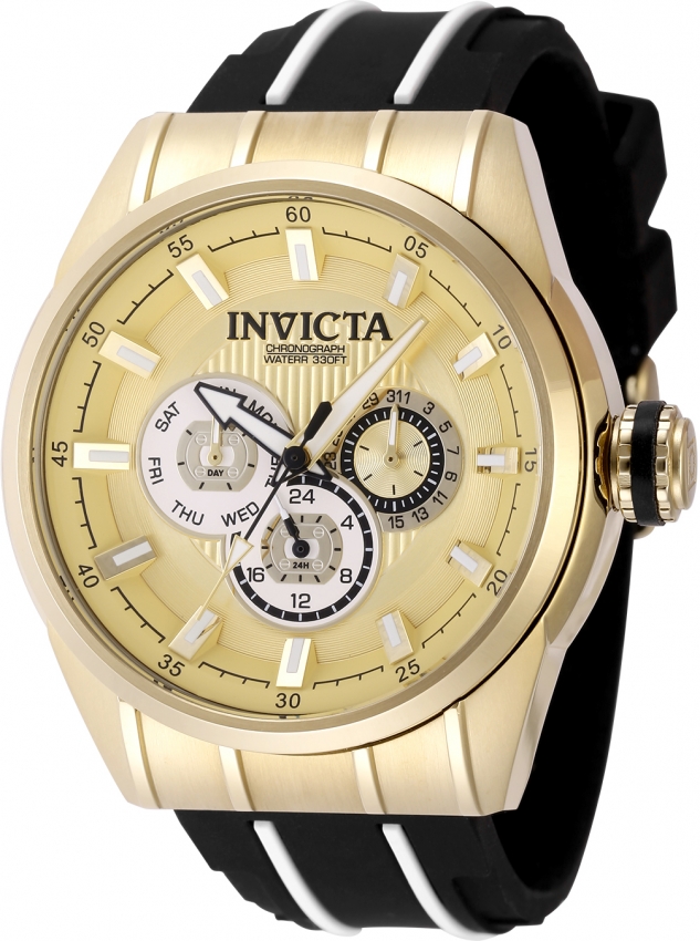 invicta speedway quartz gold dial men's watch 49056 invicta speedway quartz gold dial men's watch 49056