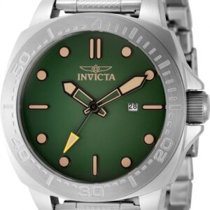 invicta speedway quartz green dial men's watch 49100