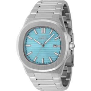 invicta speedway quartz light blue dial men's watch 48322