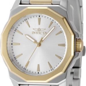 Home invicta speedway quartz silver dial ladies watch 49088