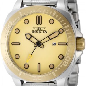 Home invicta speedway quartz yellow dial men's watch 49102