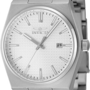 invicta speedway zager exclusive quartz silver dial men's watch 48393