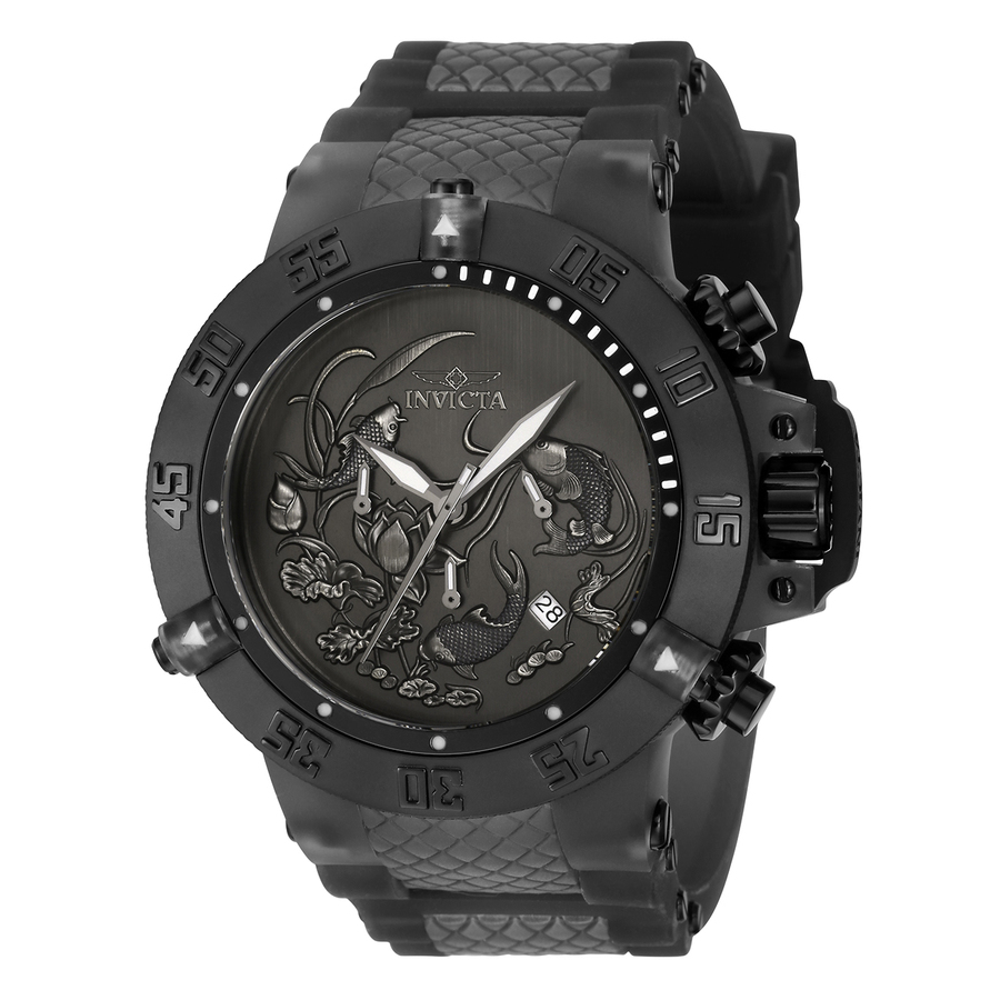 invicta subaqua chronograph quartz black dial men's watch 37040 invicta subaqua chronograph quartz black dial men's watch 37040