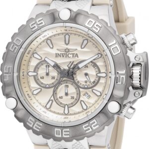 Home invicta subaqua poseidon chronograph gmt quartz champagne dial men's watch 48558