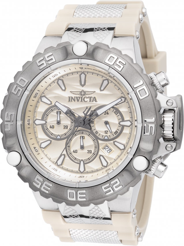 invicta subaqua poseidon chronograph gmt quartz champagne dial men's watch 48558 invicta subaqua poseidon chronograph gmt quartz champagne dial men's watch 48558