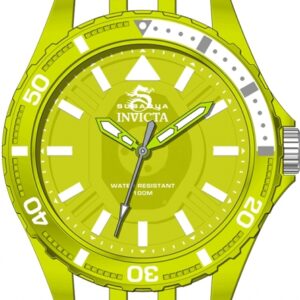 invicta subaqua quartz green dial men's watch 69451