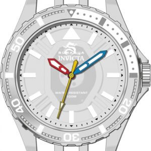 invicta subaqua quartz white dial men's watch 69448