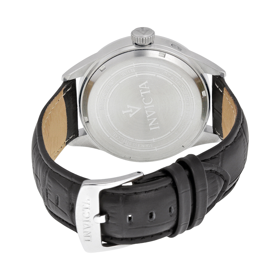 invicta vintage black dial black leather men's watch 11741 invicta vintage black dial black leather men's watch 11741