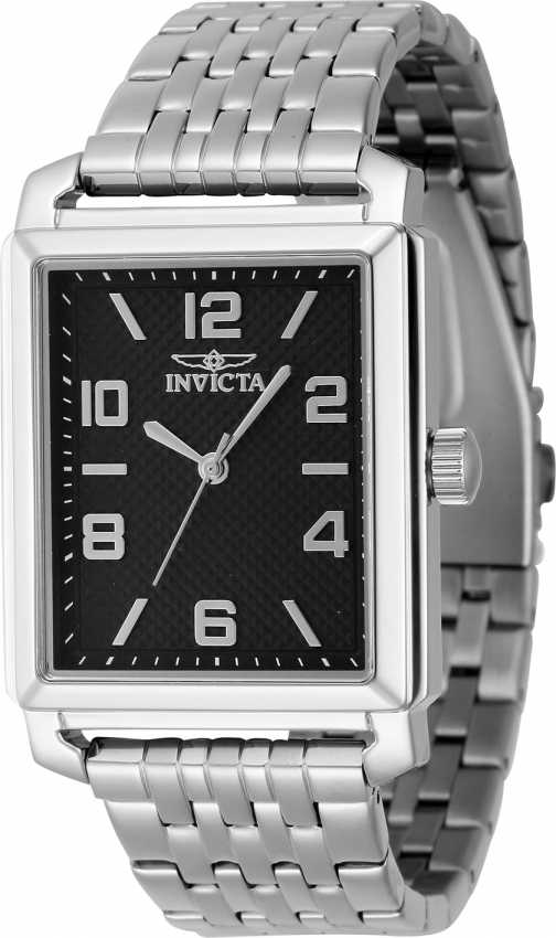 invicta vintage quartz black dial men's watch 46659 invicta vintage quartz black dial men's watch 46659