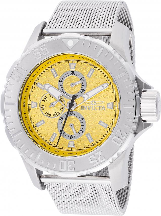 invicta vintage quartz yellow dial men's watch 48014 invicta vintage quartz yellow dial men's watch 48014