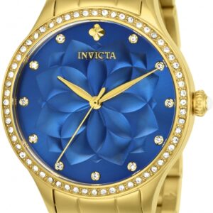 Home invicta wildflower blue dial ladies watch 24537