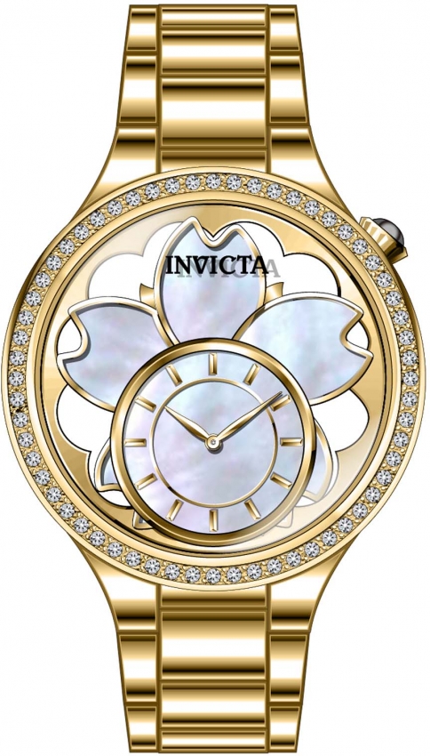 invicta wildflower gold and white dial ladies watch 46754 invicta wildflower gold and white dial ladies watch 46754