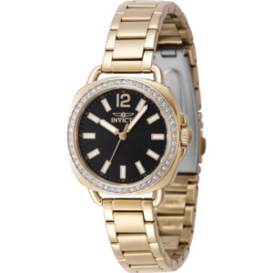 Витрина invicta wildflower quartz crystal black dial ladies watch 47328