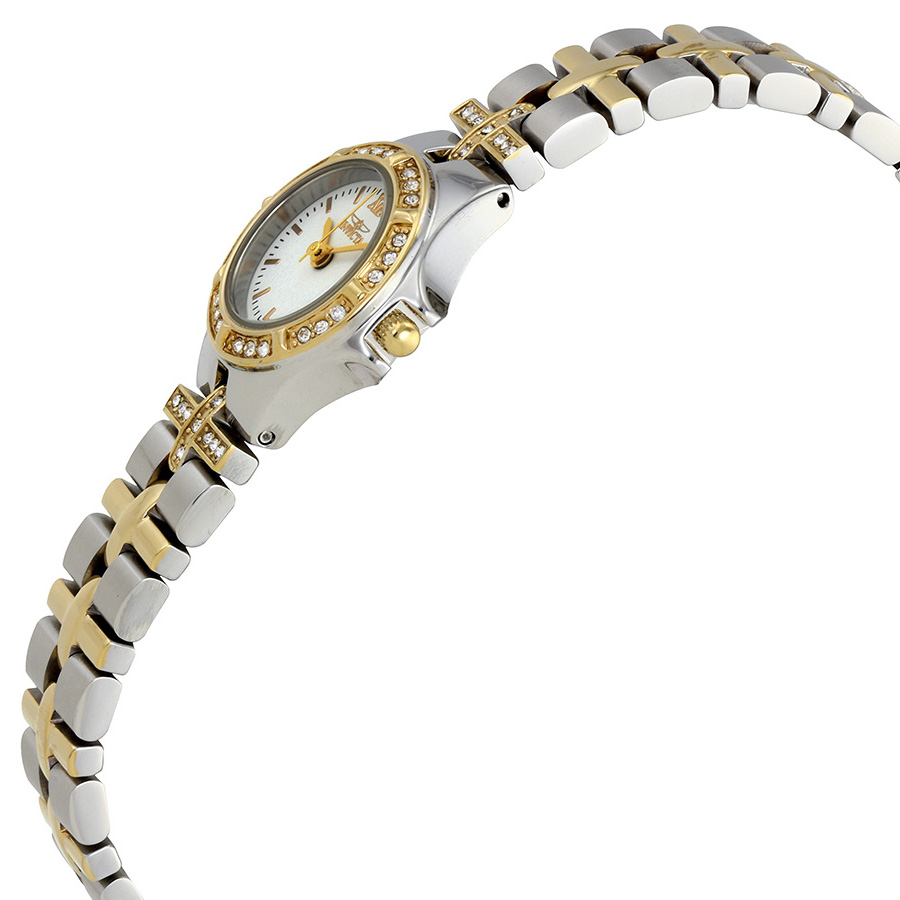invicta wildflower white dial two tone ladies watch 0133 invicta wildflower white dial two tone ladies watch 0133