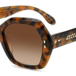 Home isabel marant brown shaded geometric ladies sunglasses im 0107/g/s 0wr9/ha 53
