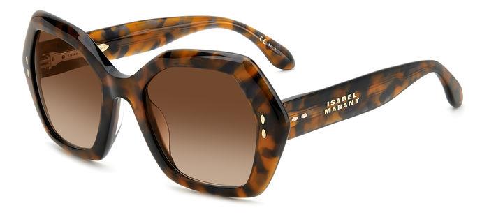 isabel marant brown shaded geometric ladies sunglasses im 0107/g/s 0wr9/ha 53 isabel marant brown shaded geometric ladies sunglasses im 0107/g/s 0wr9/ha 53