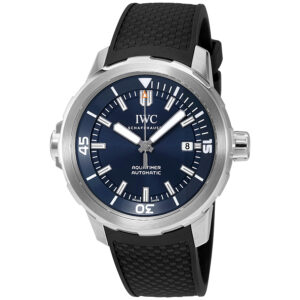 iwc aquatimer automatic expedition jacques yves cousteau blue dial men's watch iw329005