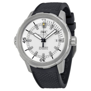 Home iwc aquatimer automatic silver dial black rubber men's watch iw329003