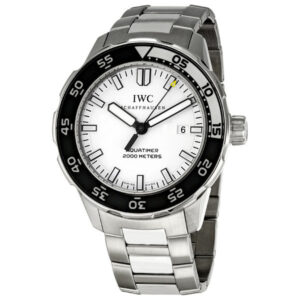 iwc aquatimer automatic white dial men's watch iw356805