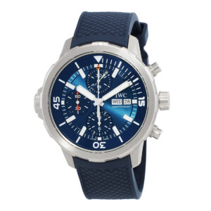 Home iwc aquatimer deep two chronograph 44 automatic blue dial men's watch iw376806