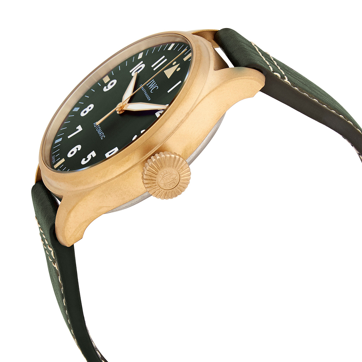 iwc big pilot bronze spitfire automatic green dial men's watch iw329702 iwc big pilot bronze spitfire automatic green dial men's watch iw329702