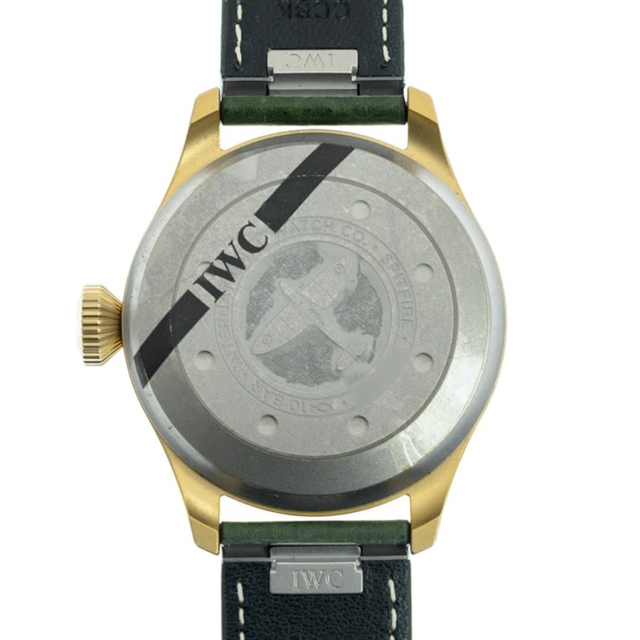 iwc big pilot bronze spitfire automatic green dial men's watch iw329702 iwc big pilot bronze spitfire automatic green dial men's watch iw329702