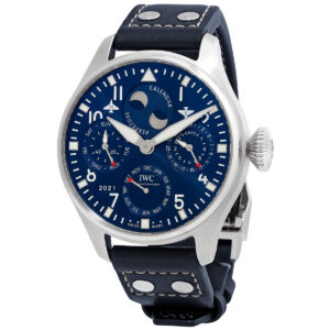 iwc big pilot perpetual automatic blue dial men's watch iw503605