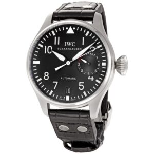 iwc classic pilot big steel black men's watch iw500401