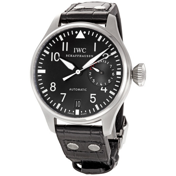 iwc classic pilot big steel black men's watch iw500401 iwc classic pilot big steel black men's watch iw500401