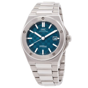 iwc ingenieur automatic 40 aqua dial men's watch iw328903